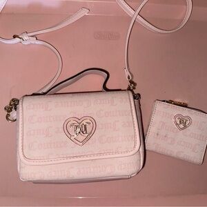Juicy Couture Light Pink Crossbody Bag and Wallet